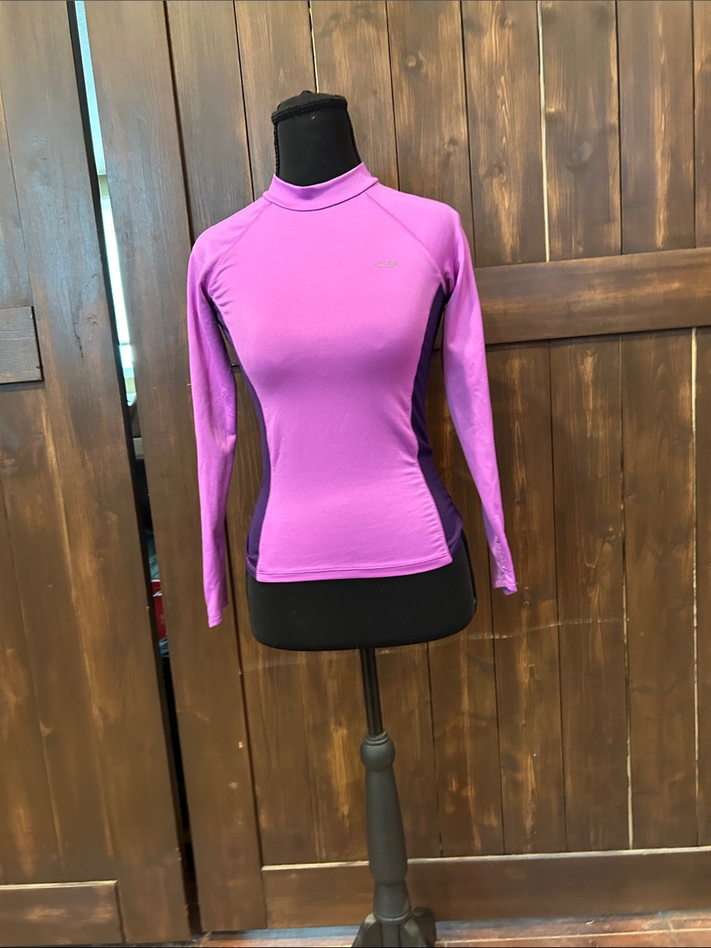 Girls Long-Sleeve Purple Active Top